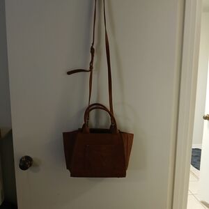 Elegant Brown Leather Handbag